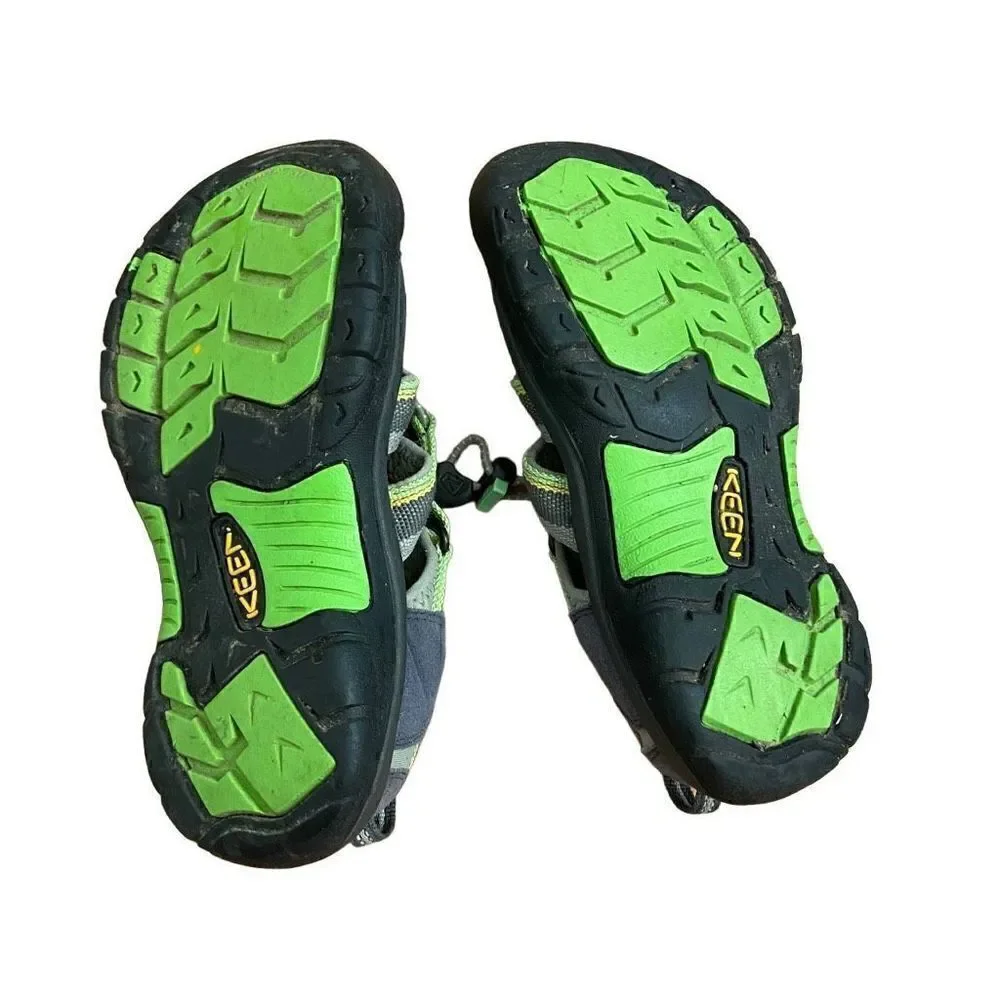 Keen Boys Newport H2 1014266 Racer Grey Green Waterproof Sport Sandals Size 2